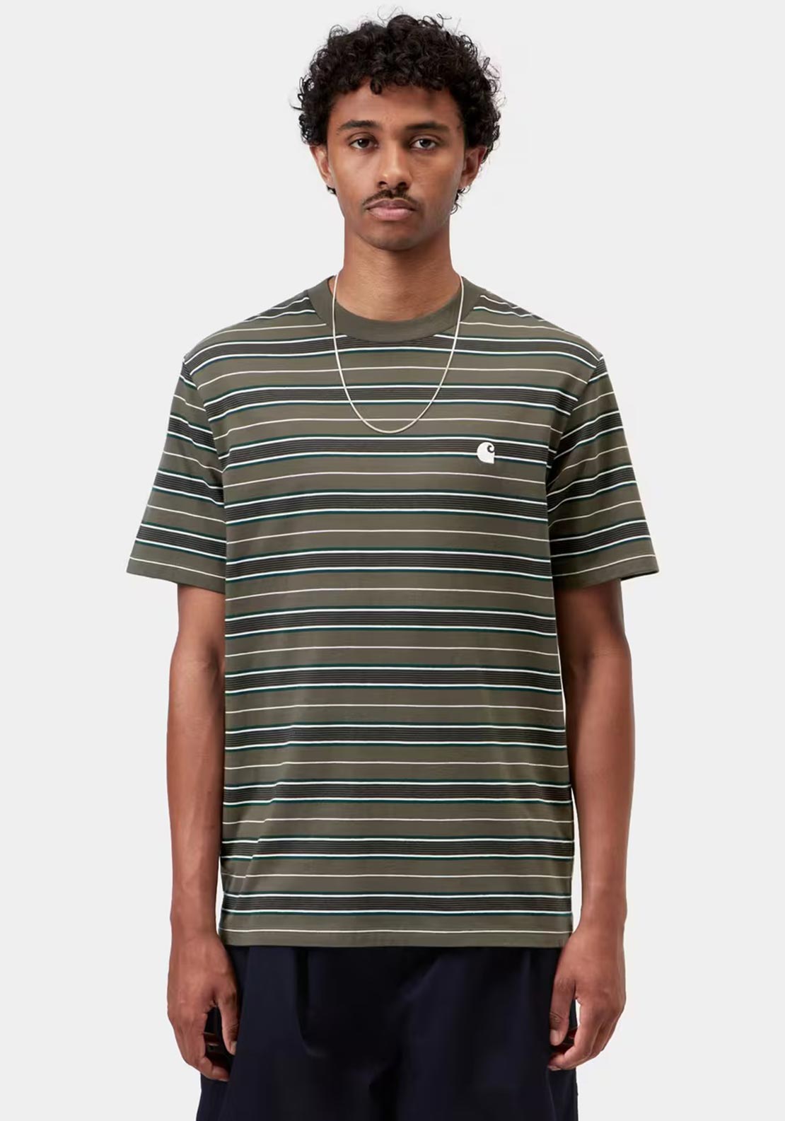 Carhartt WIP Bronson Stripe T-Shirt, Green