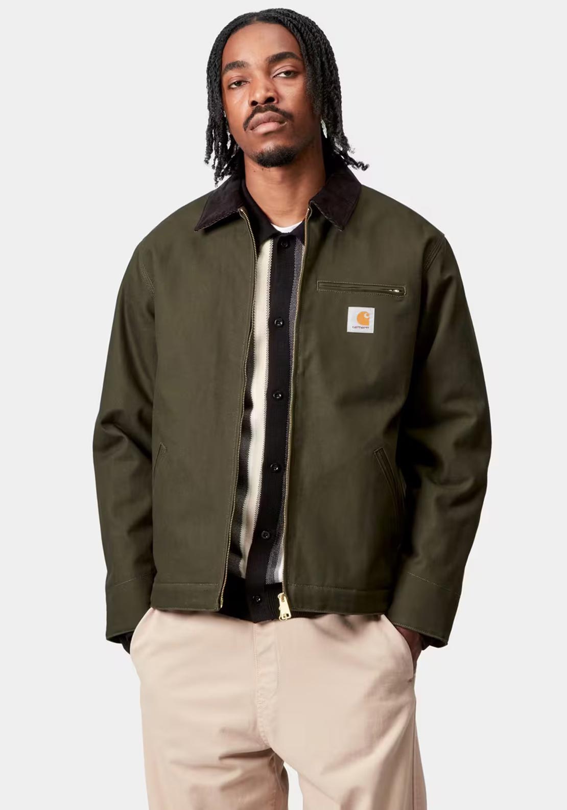 Carhartt cb143 Lsize グリーン Carhartt WIP Detroit Jacket, Olive Green - McElhinneys