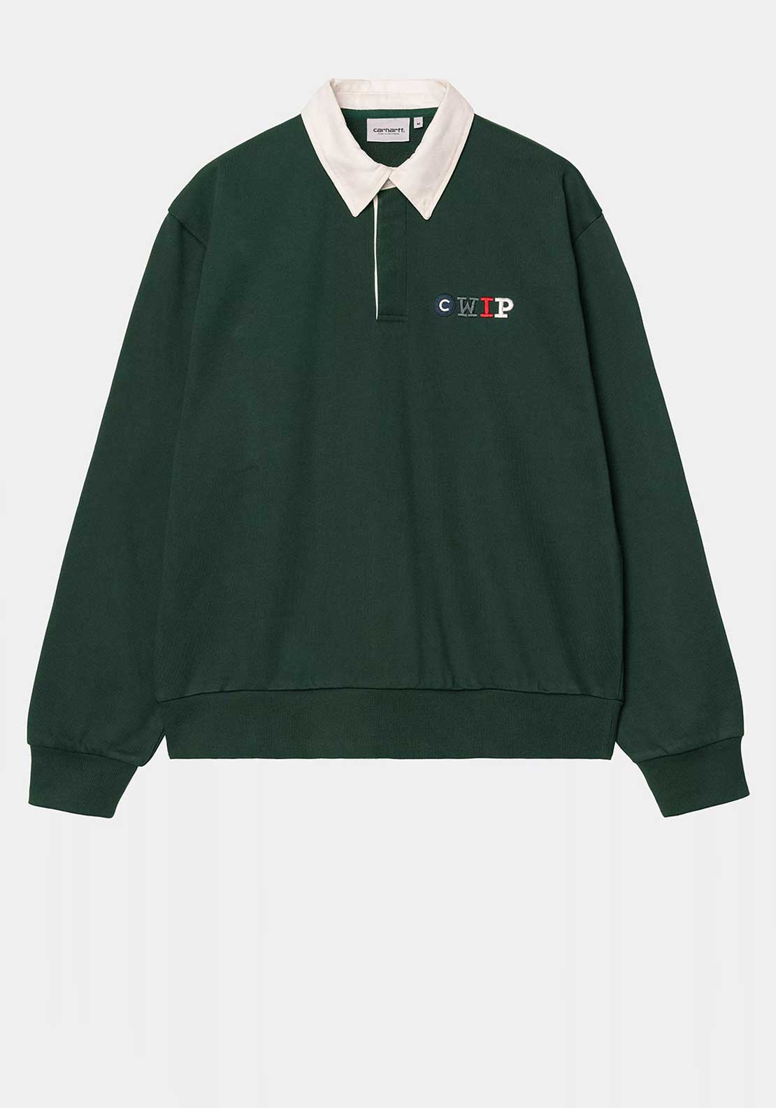 Carhartt WIP Flags Rugby Sweatshirt, Conifer Green