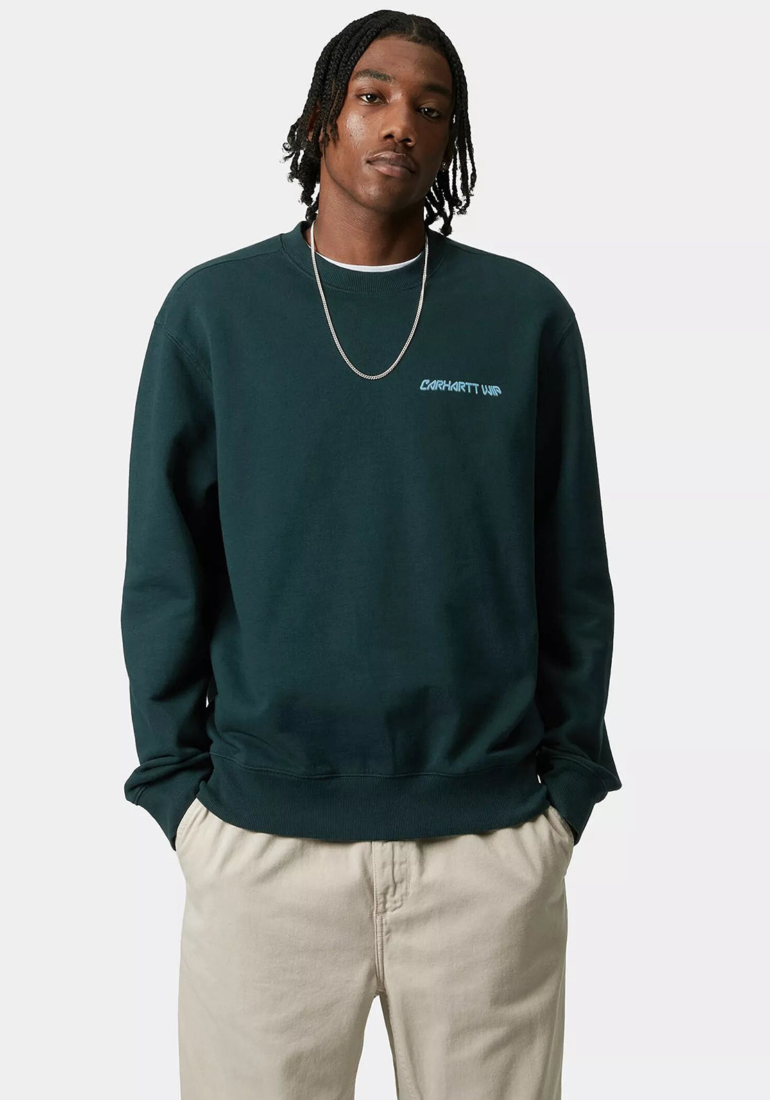 Carhartt WIP Greatest Flicks Graphic Sweatshirt, Teal