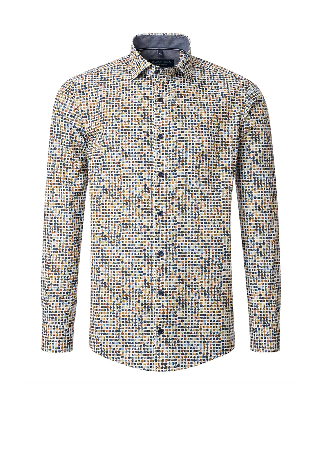 Casa Moda Geo Dot Print Shirt, Multi