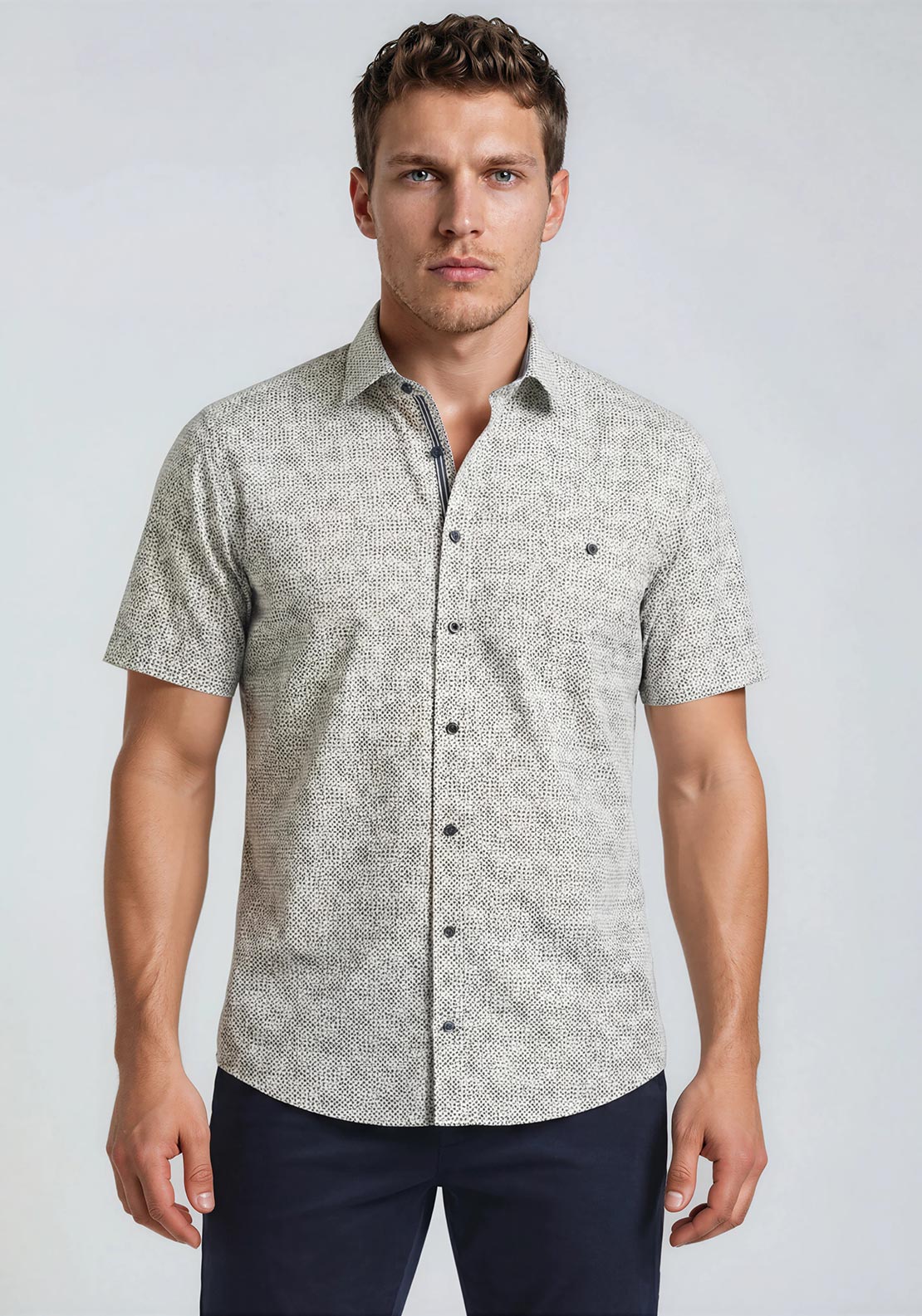 Casa Moda Geo Print Casual Shirt – Matt O'Brien Fashions