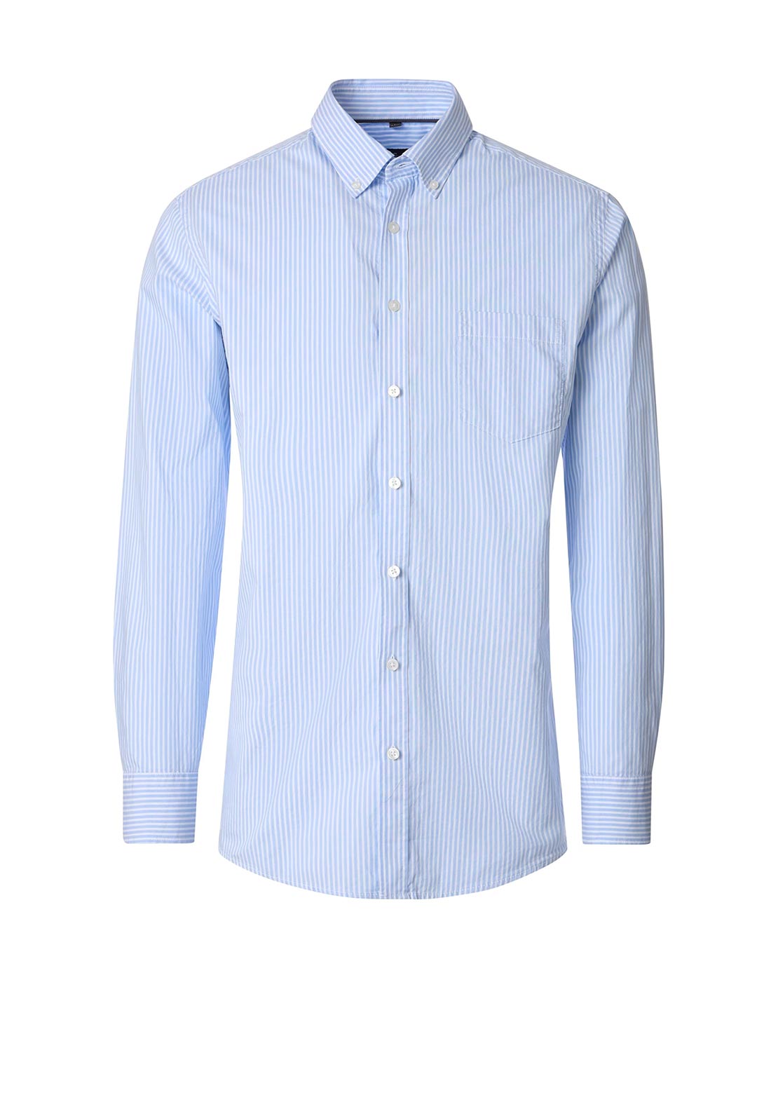 Casa Moda Pinstripe Shirt, Blue