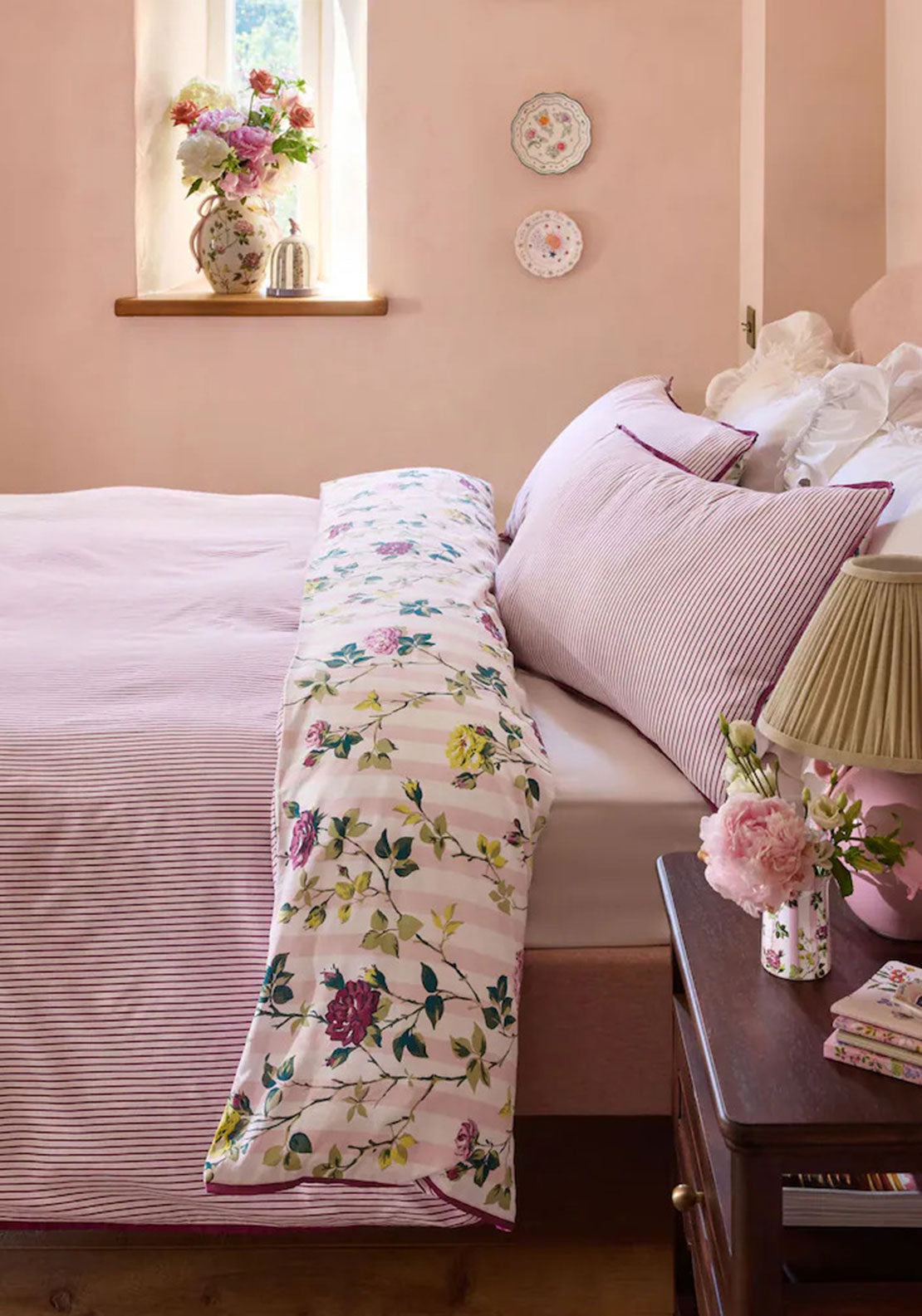 CLIMBING ROSE STRIPE PINK SKS