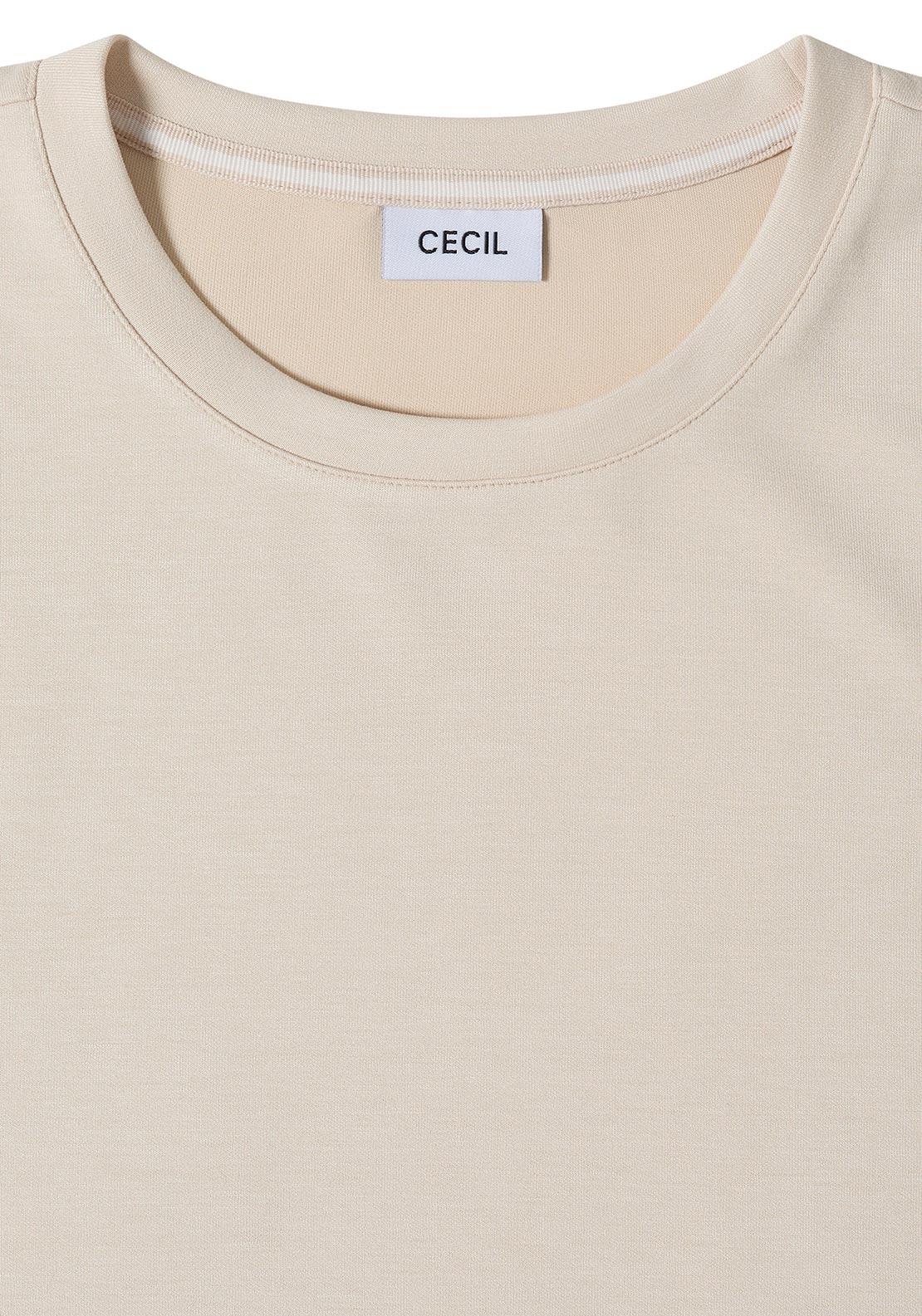 Cecil Tie Trim Detail Top, Light Beige