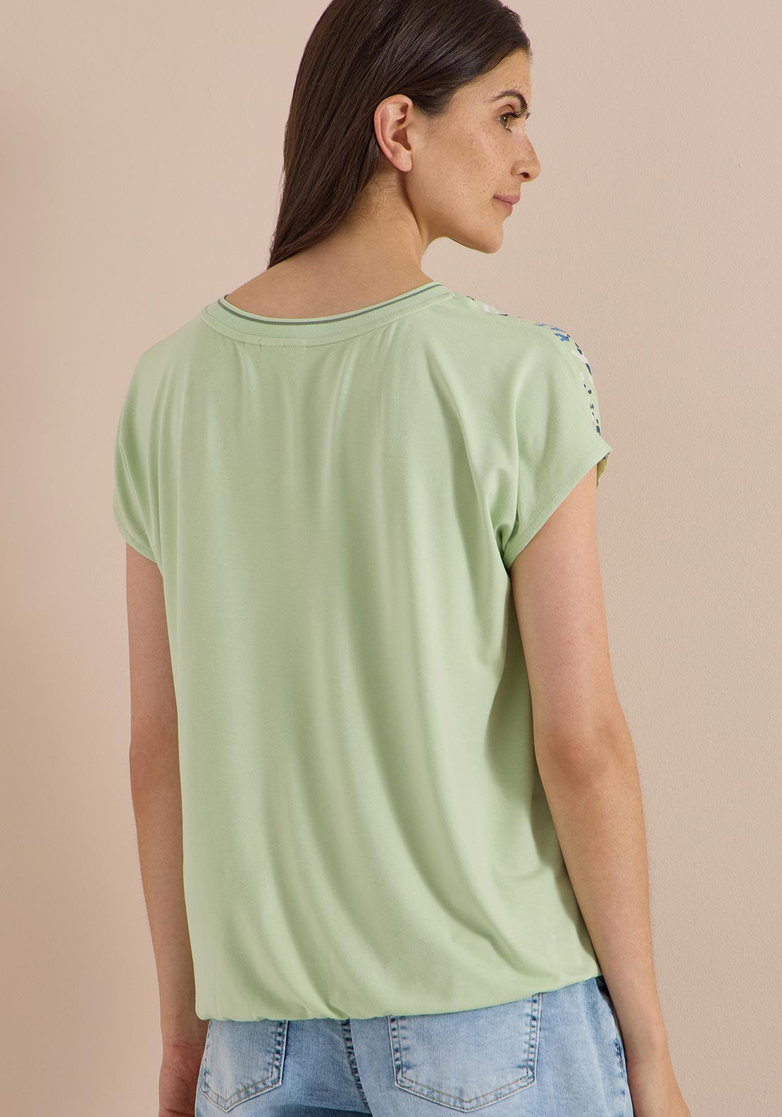 Cecil Abstract Animal Print T-Shirt, Green Multi
