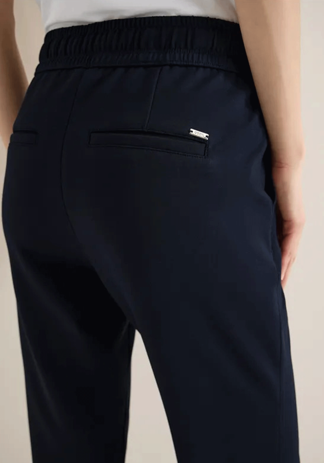 Cecil Tracey Soft Jersey Joggers, Navy