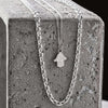 ChloBo Men's Anchor Chain Necklace, Silver