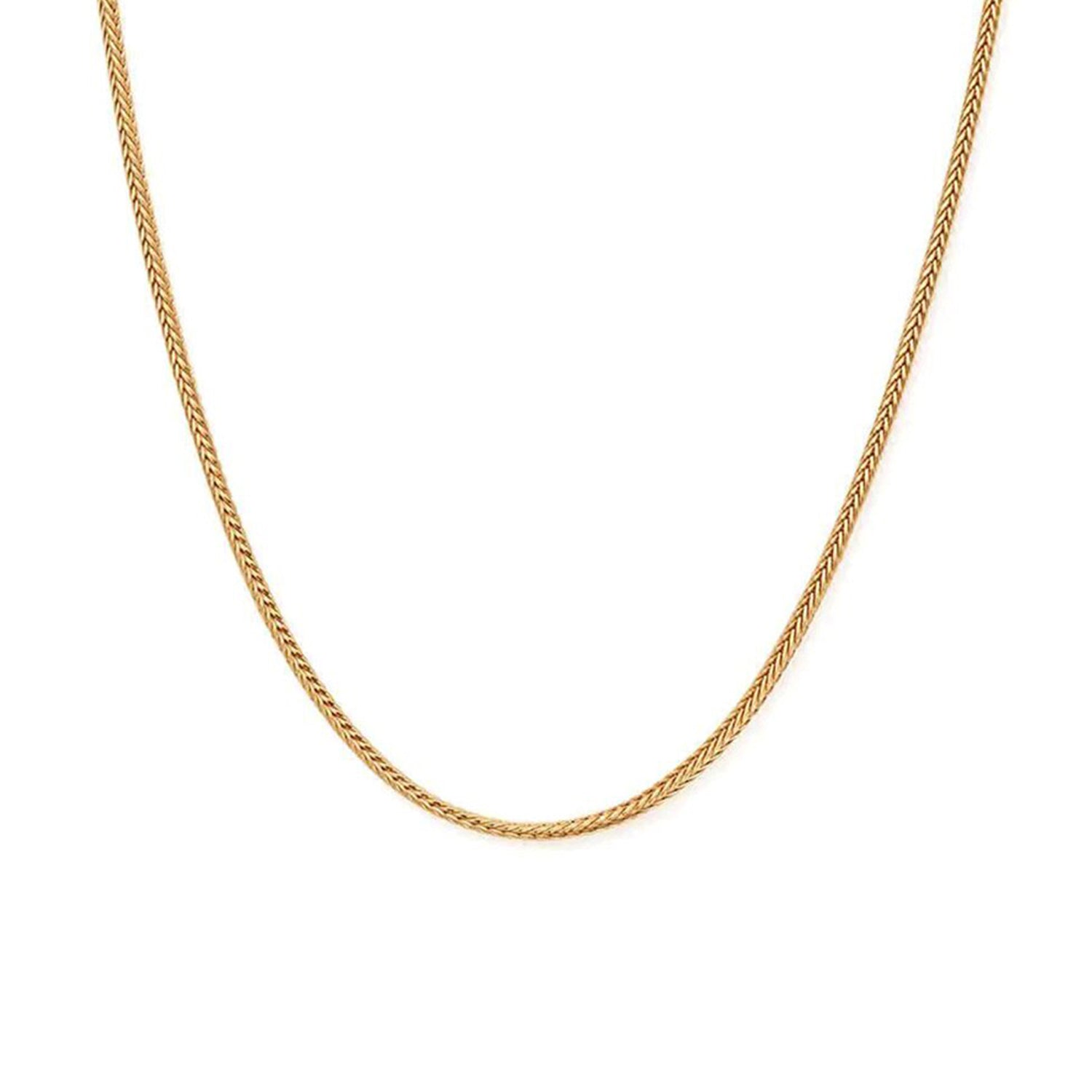 ChloBo Men's Fox Tail Chain Silver Necklace main image 1