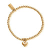 ChloBo Cute Charm Puffed Heart Bracelet, Gold