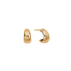 ChloBo Waves Huggie Hoop Earrings, Gold