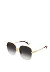 Chloé CH0139SA Ladies Retro Oversized Sunglasses, Black & Gold
