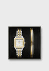 Cluse Ladies Gracieuse Petite Watch & Bracelet Gift Set, Gold & Silver