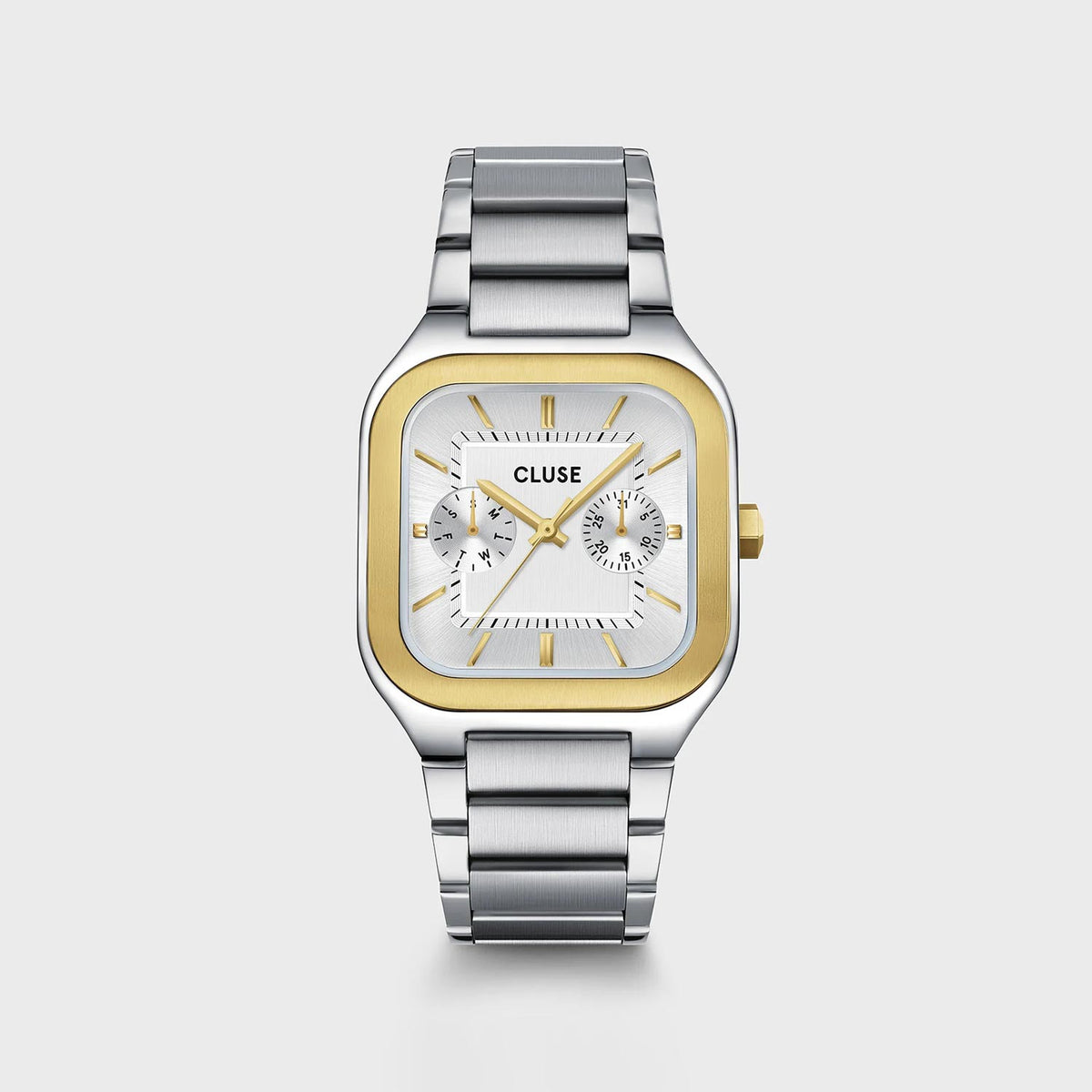 Cluse Men’s Quadrus Multifunction Watch, Gold & Silver