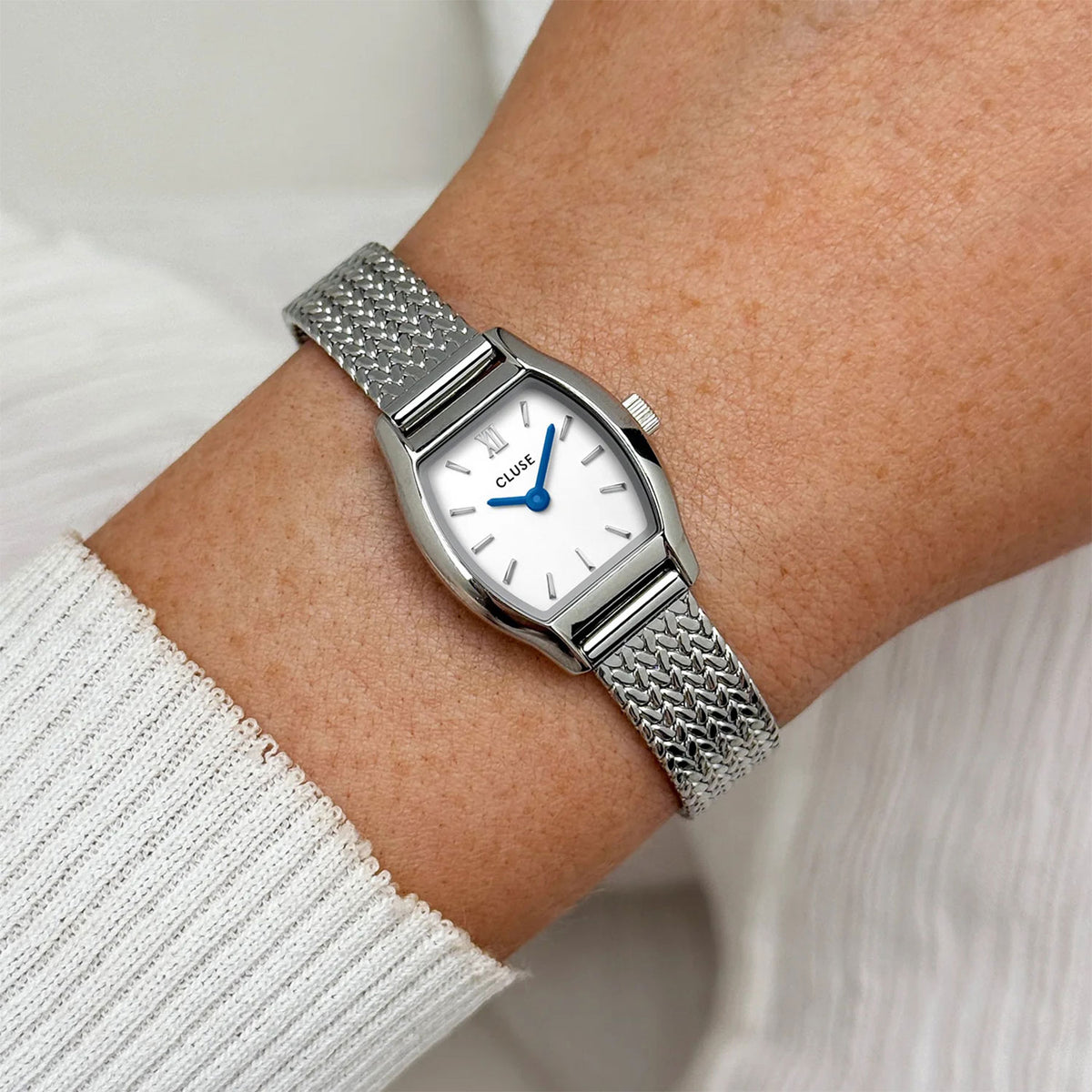 Cluse Tonnette Mini Watch, Silver