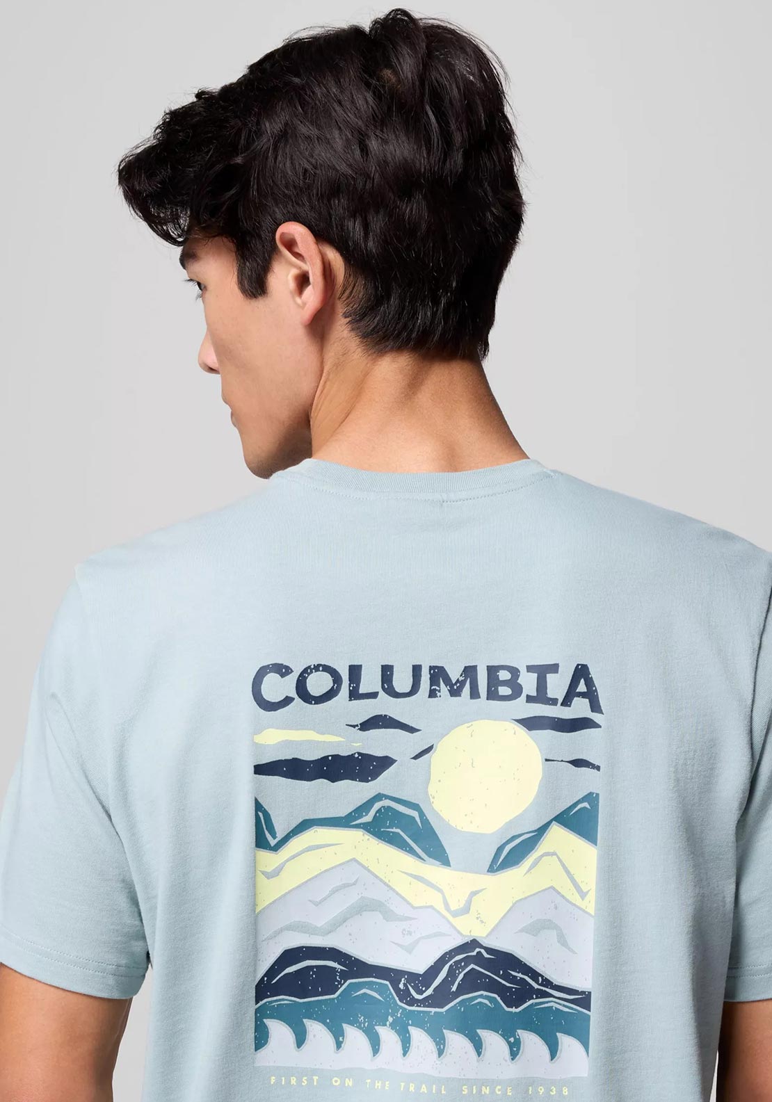 Columbia Explorers Canyon™ Back Graphic T-Shirt, Crushed Blue