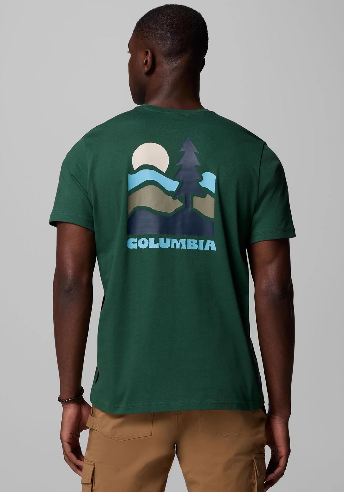 Columbia Explorers Canyon™ Back Graphic T-Shirt, Forest Green