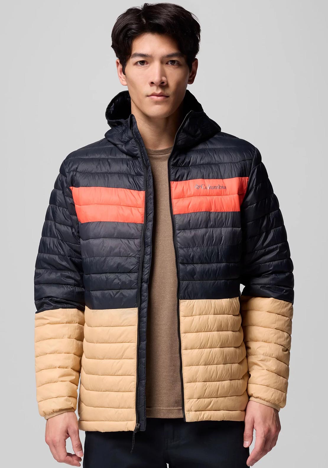 Columbia Powder Pass™ Hooded Jacket, Black Multi