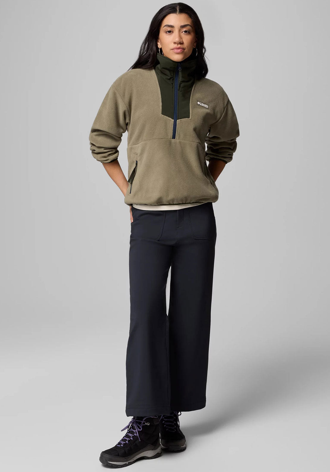 Columbia Womens Sequoia Grove™ Half Zip Fleece, Green