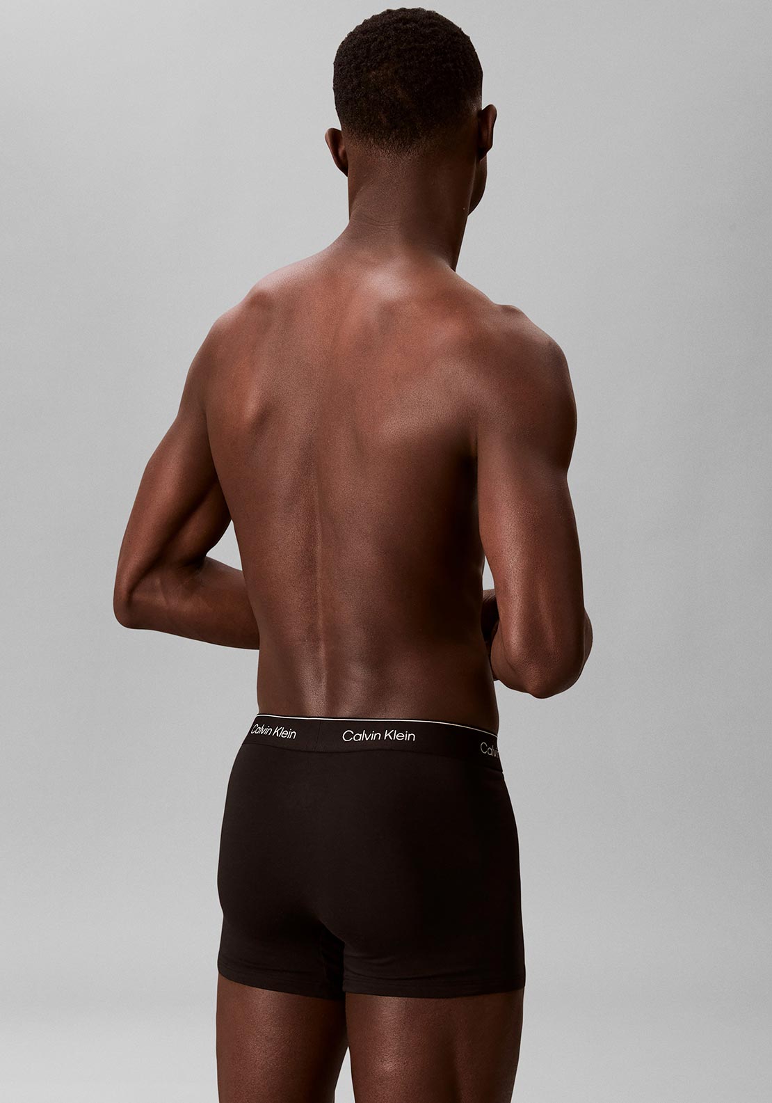 Calvin Klein Icon Cotton Stretch 3 Pack Relaxed Dart Trunks, Black Multi