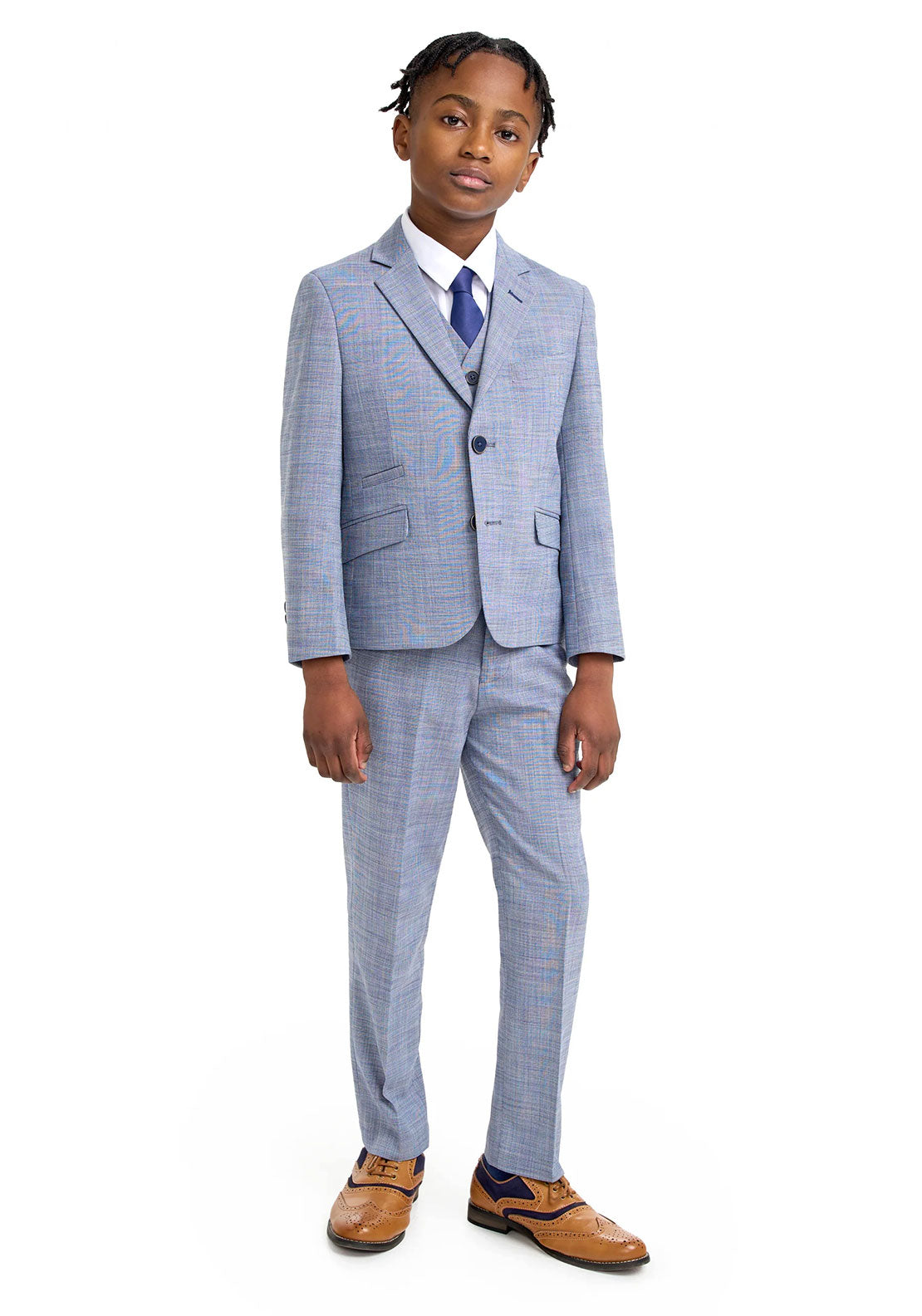 House Of Cavani Camden 3 Piece Suit, Blue