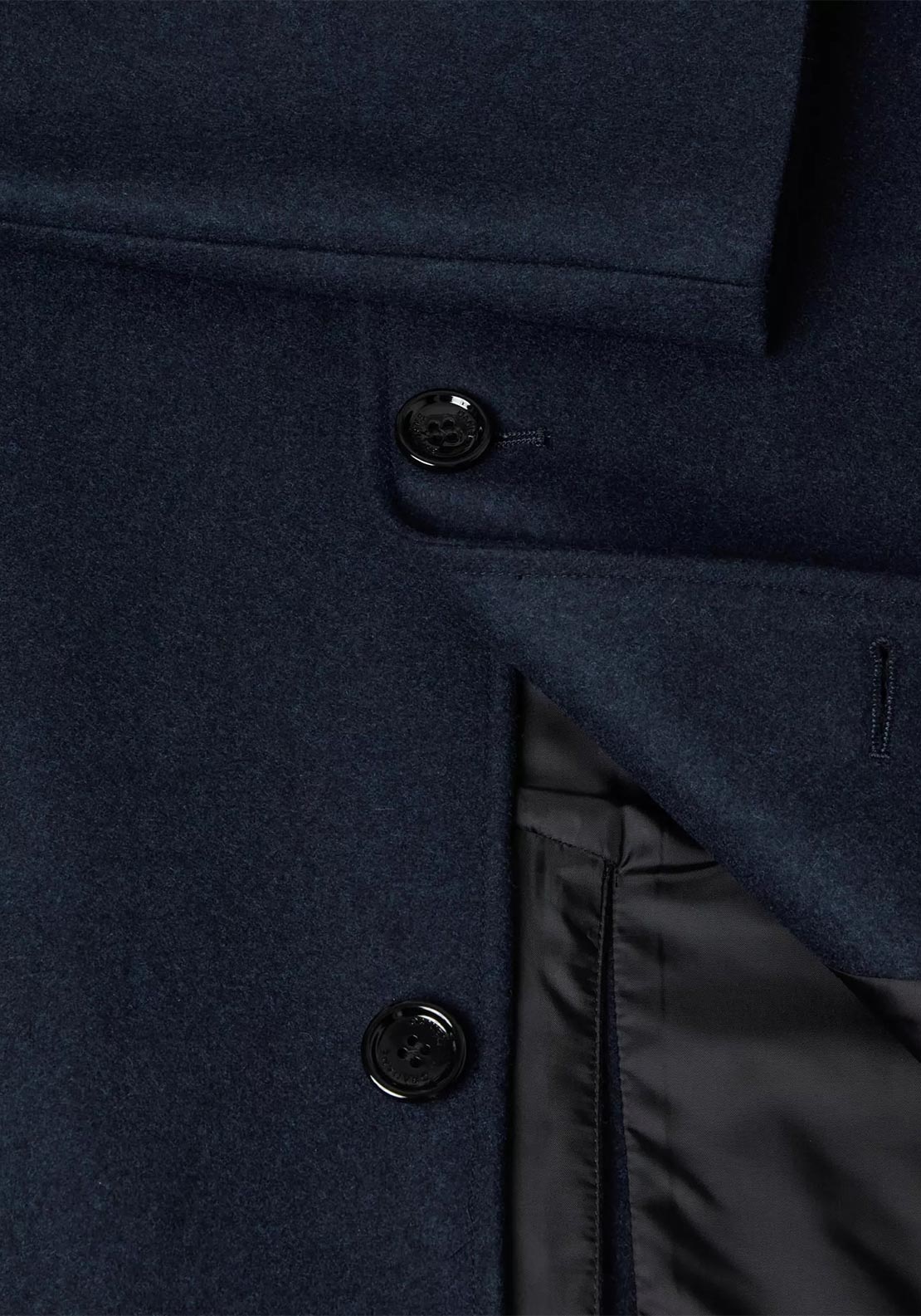 Daniel Grahame Bales Tailored Wool Coat, Navy