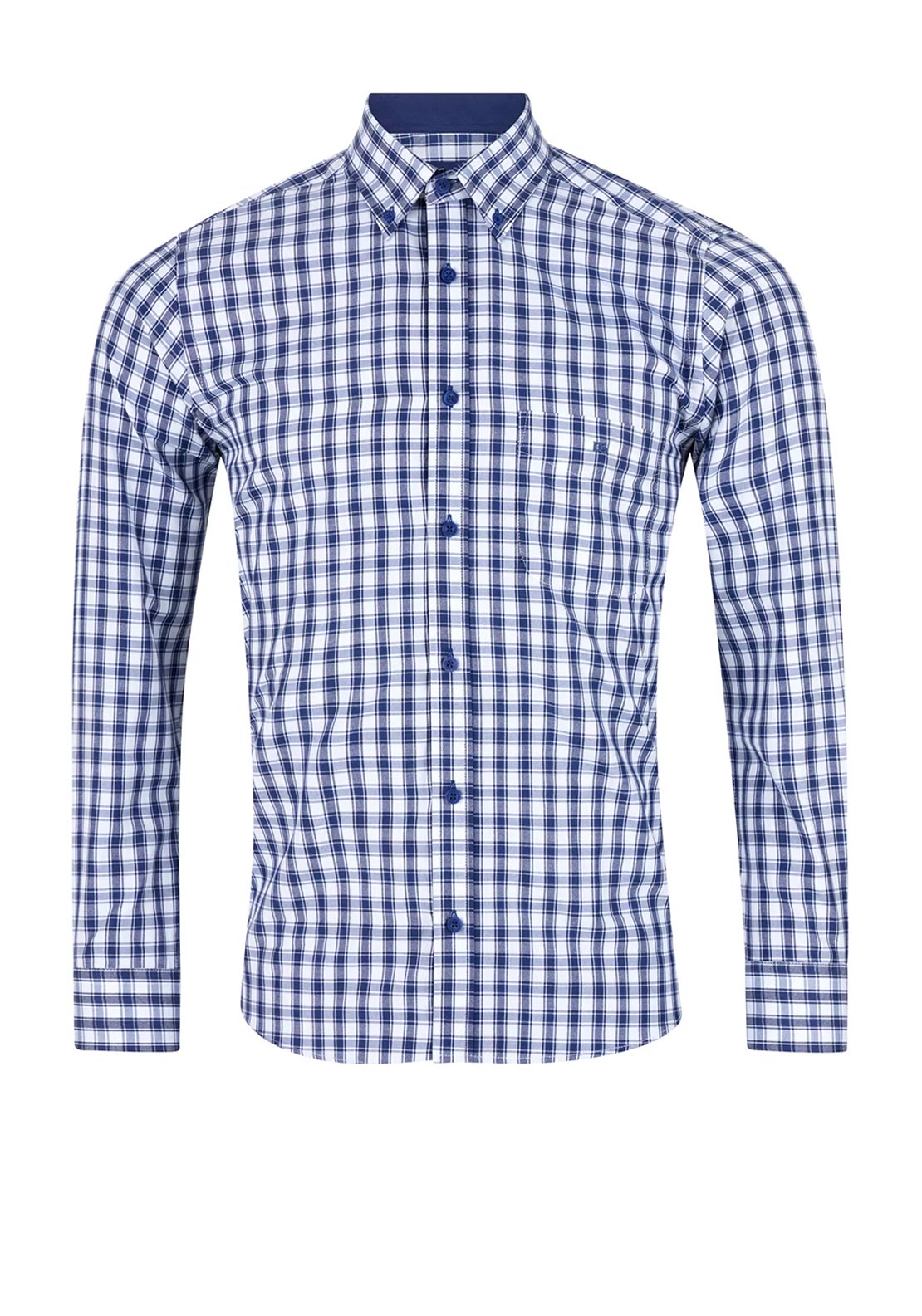 Daniel Grahame Check Shirt, Dark Blue