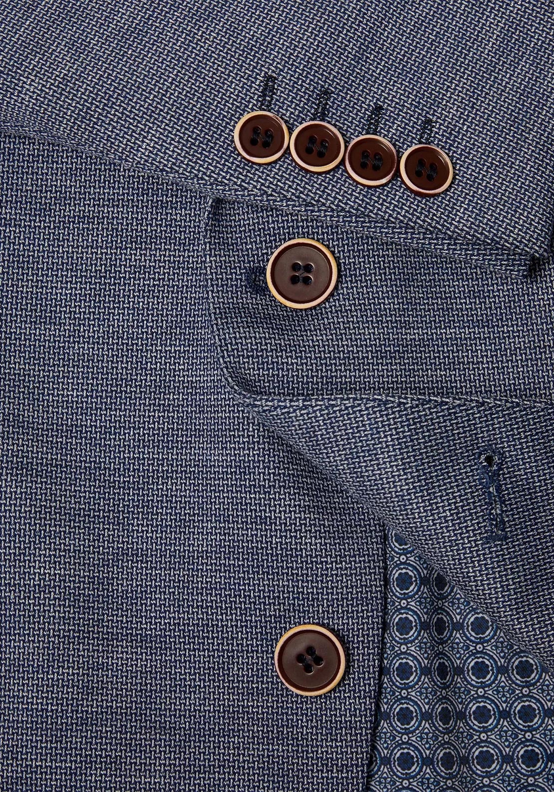 Daniel Grahame Dale Micro Pattern Blazer, Blue