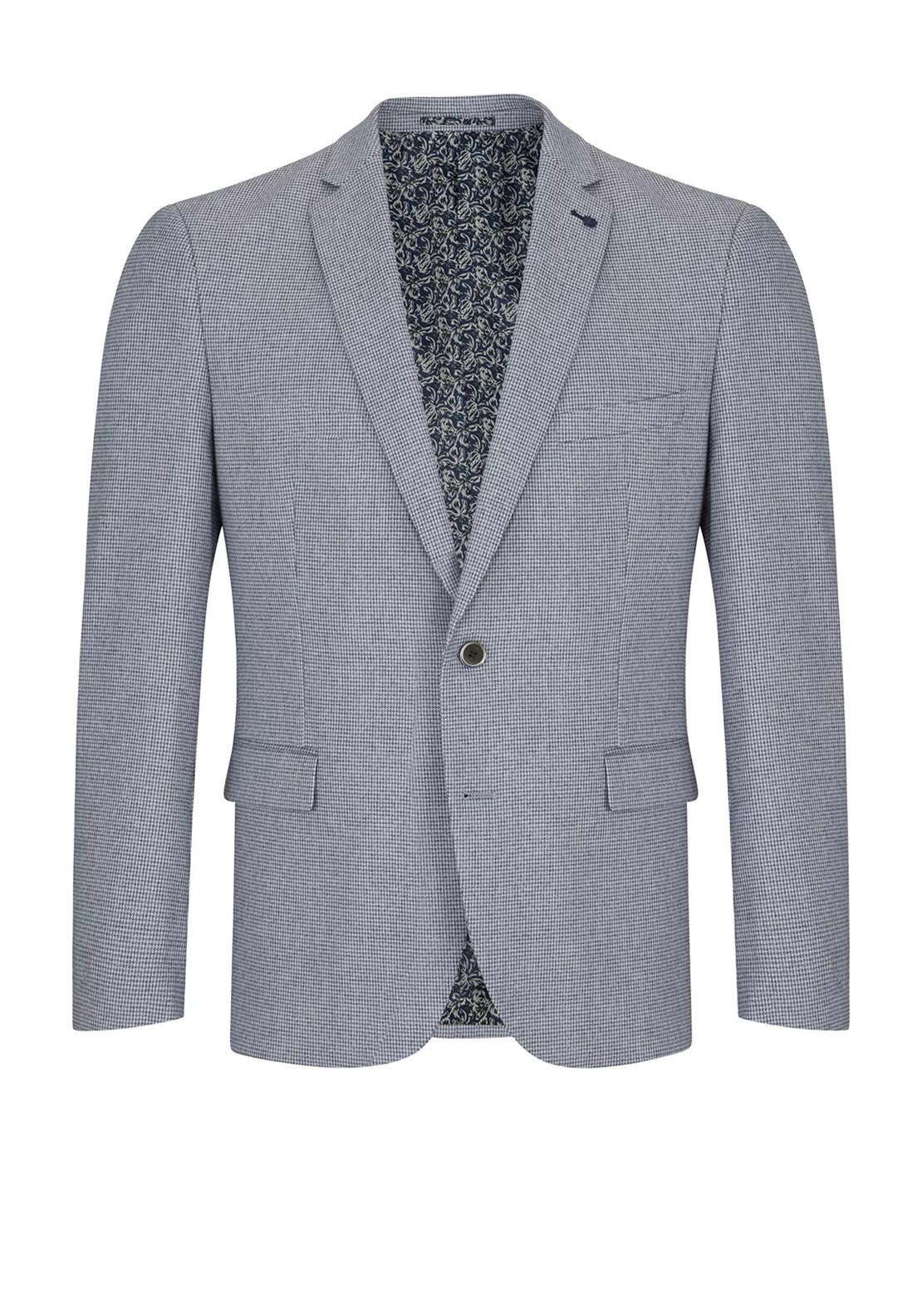 Daniel Grahame Damon Houndstooth Blazer, Navy & White