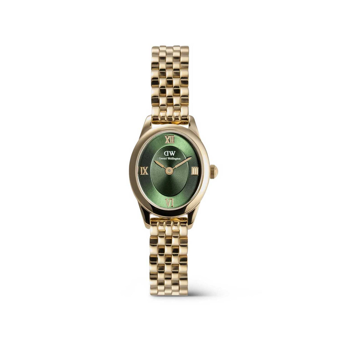 Daniel Wellington Ladies Ophelia Mini Watch, Gold & Green