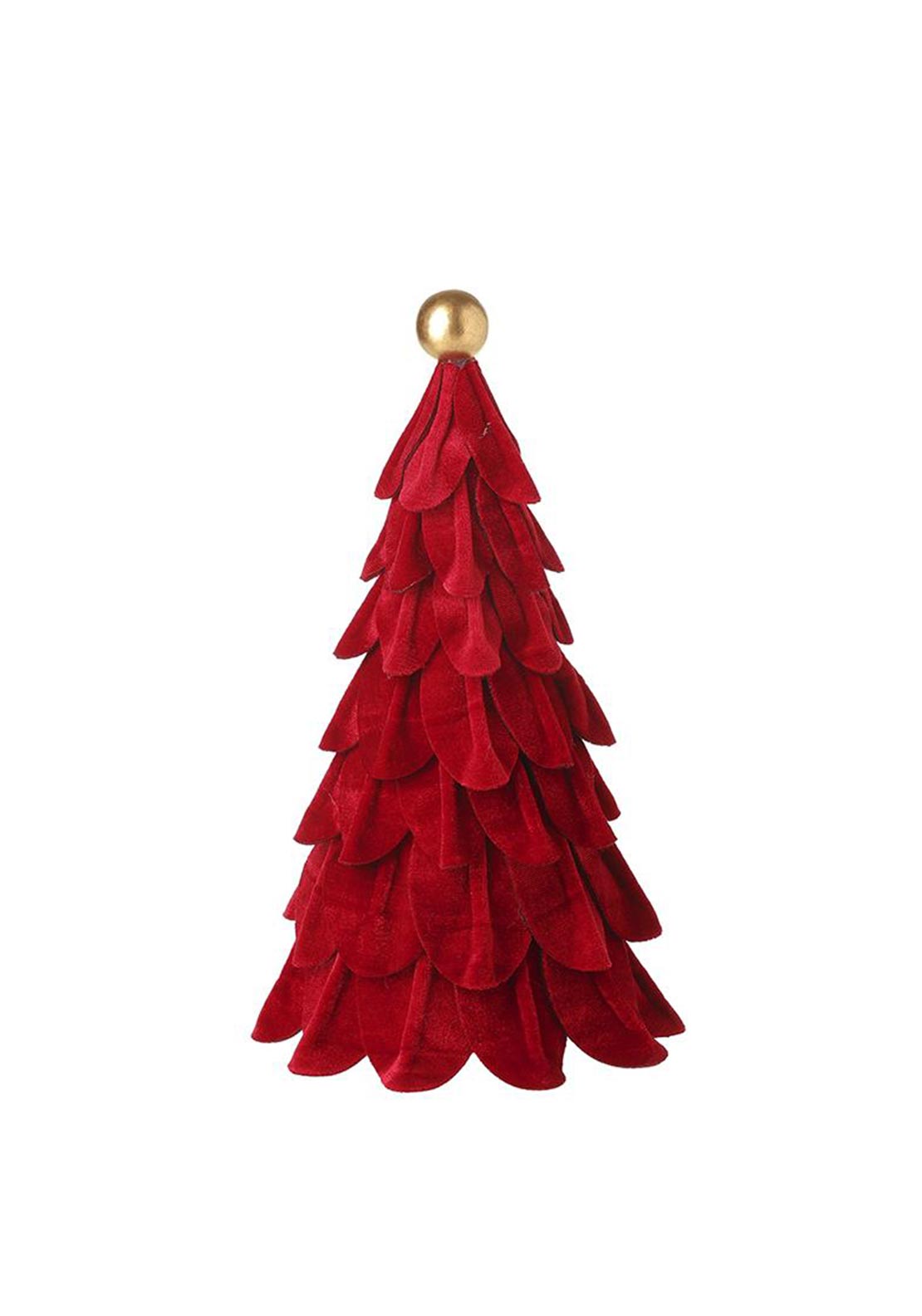 Heaven Sends Small Velvet Tree Ornament, Red