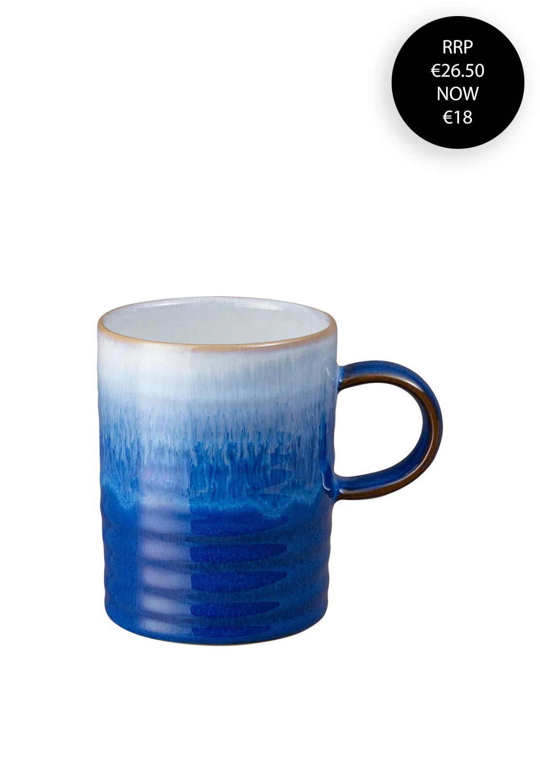 BLUE HAZE RIDGED MUG
