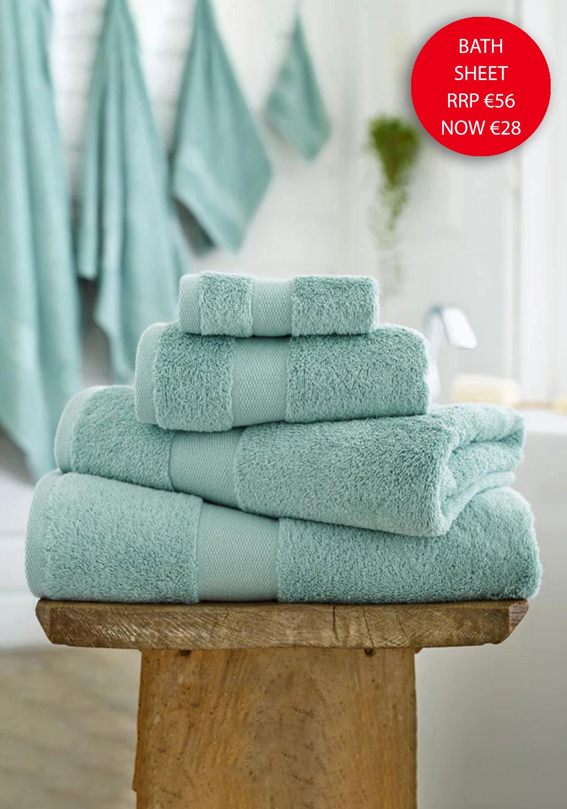 Deyongs Embrace Egyptian Cotton Towel, Duck Egg Blue