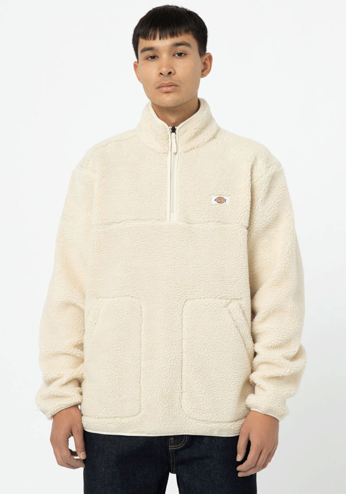 Dickies Mount Hope Quarter Zip Fleece Whitecap Grey
