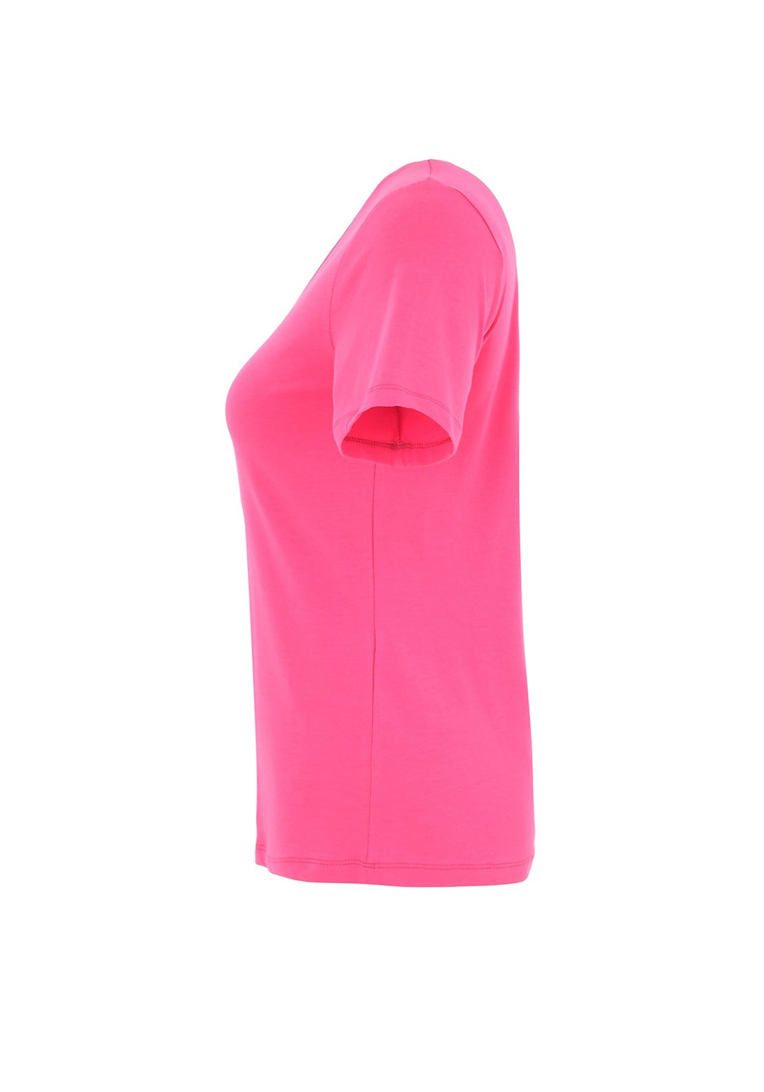 Dolcezza V-Neck Basic T-Shirt, Pink