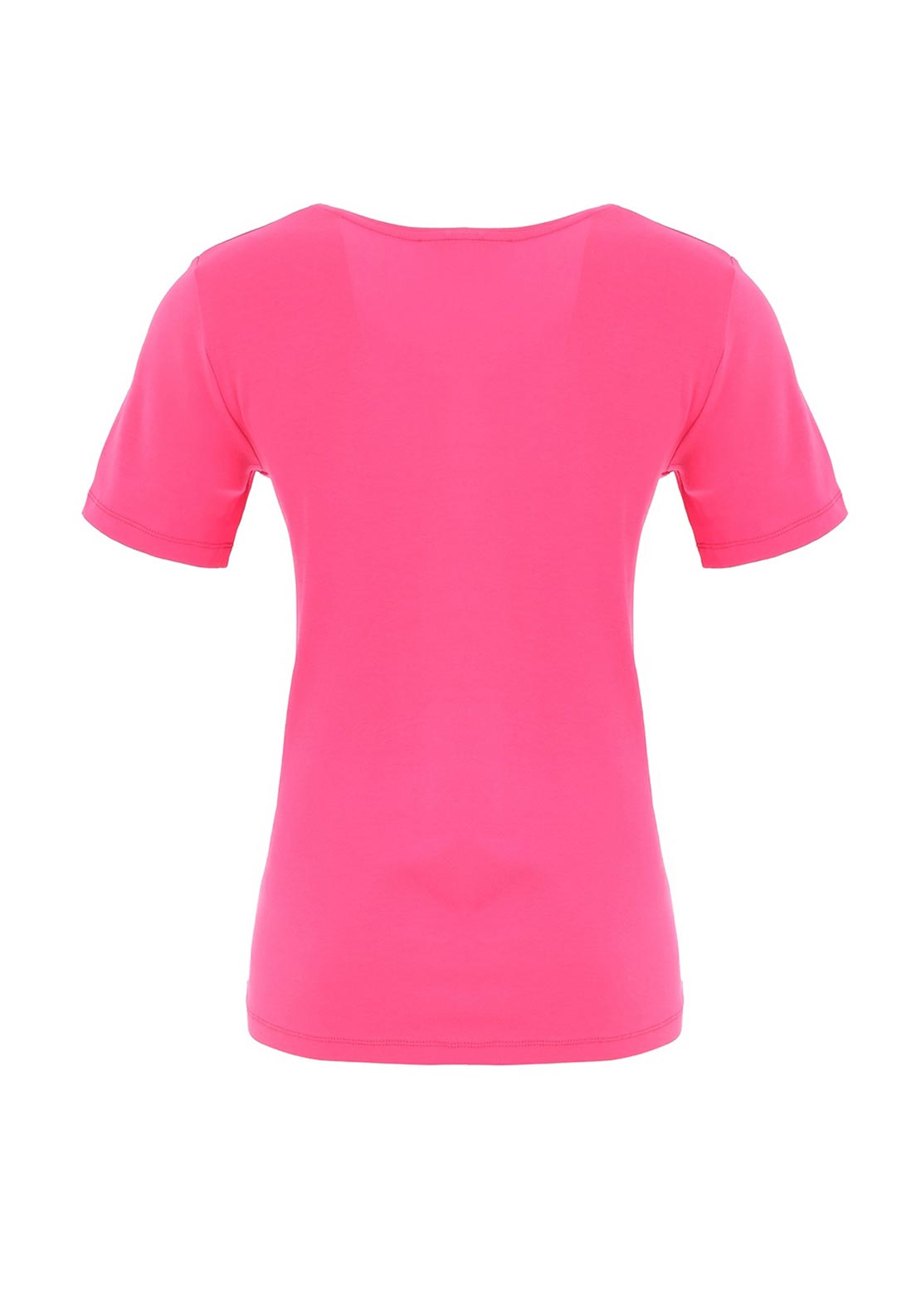 Dolcezza V-Neck Basic T-Shirt, Pink