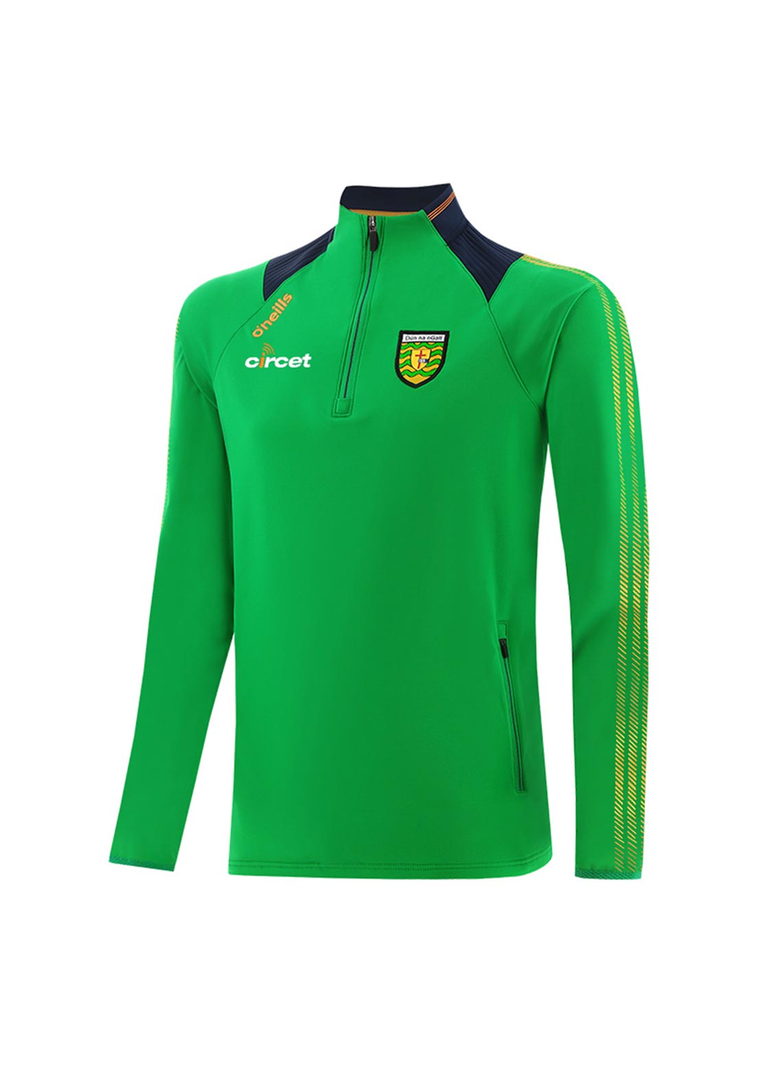 O’Neills Boys Donegal GAA Dynamo Half Zip Top, Green