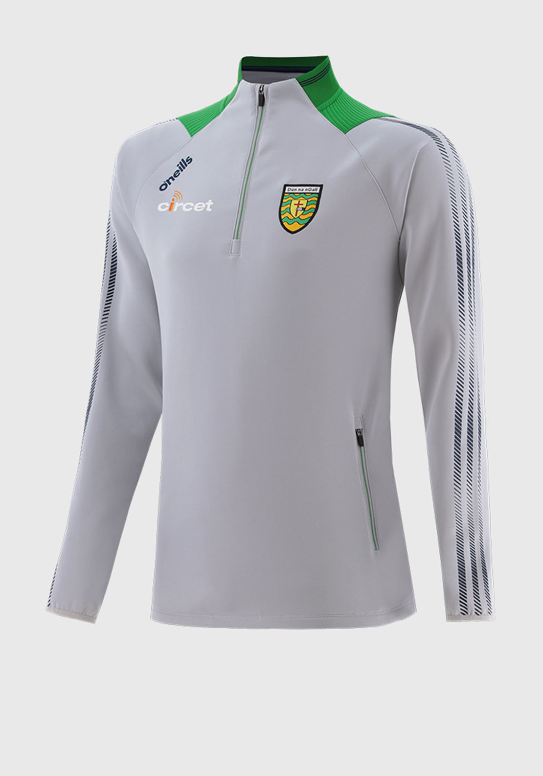 O’Neills Donegal GAA Dynamo 244 Quarter Zip Top, Silver