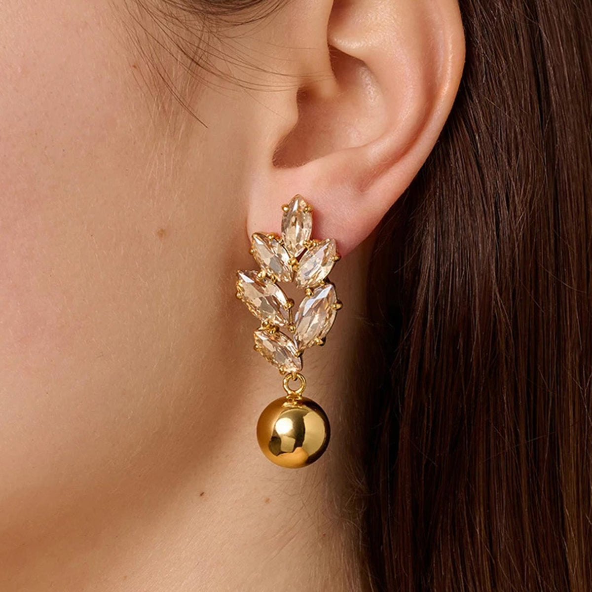 Dyrberg/Kern Balete Earrings, Gold