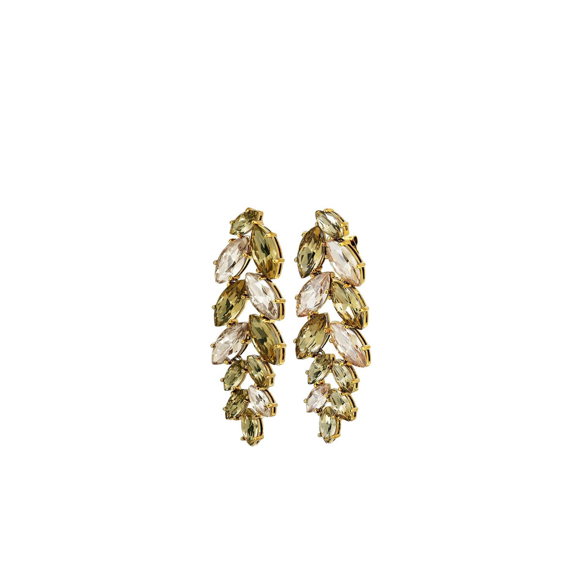 Dyrberg/Kern Banyan Leaf Earrings, Gold
