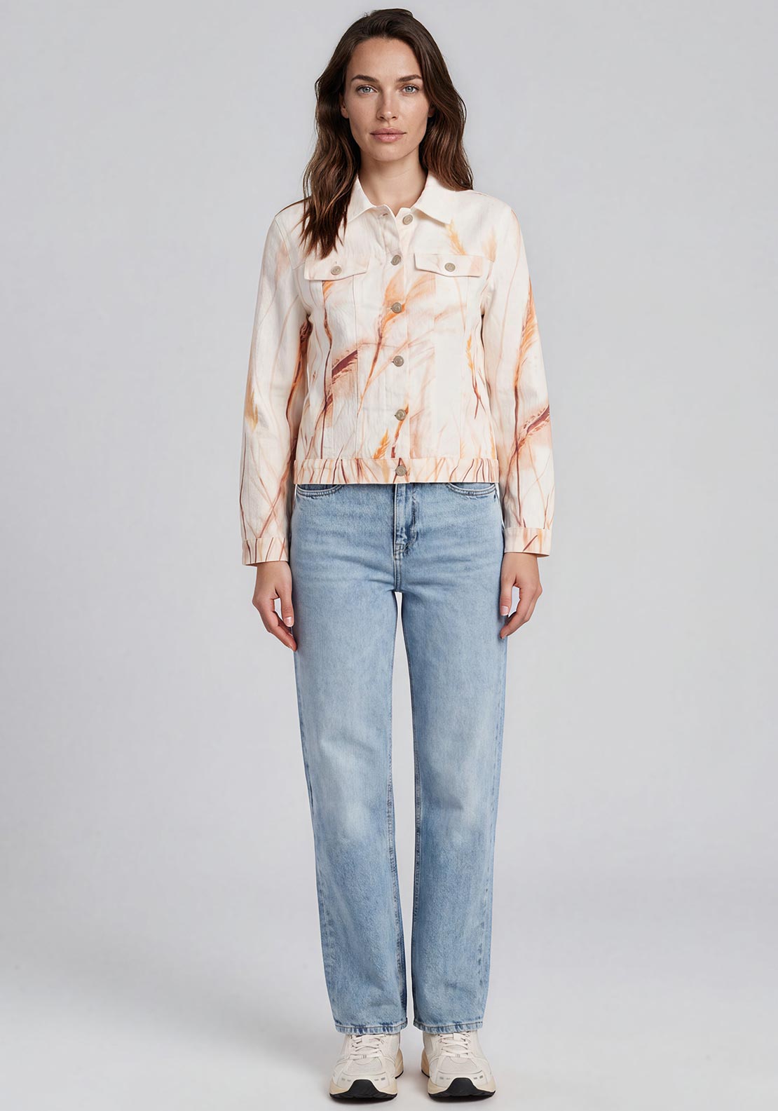 Dolcezza Reeds by the Shore Linen Jacket, Cream