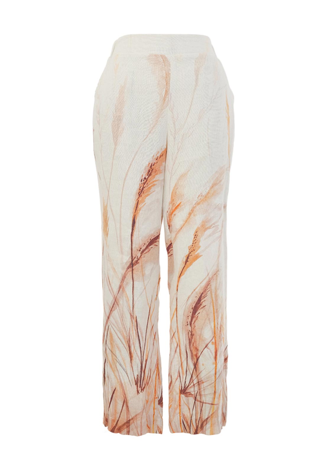 Dolcezza Reeds by the Shore Straight Leg Trousers, Cream