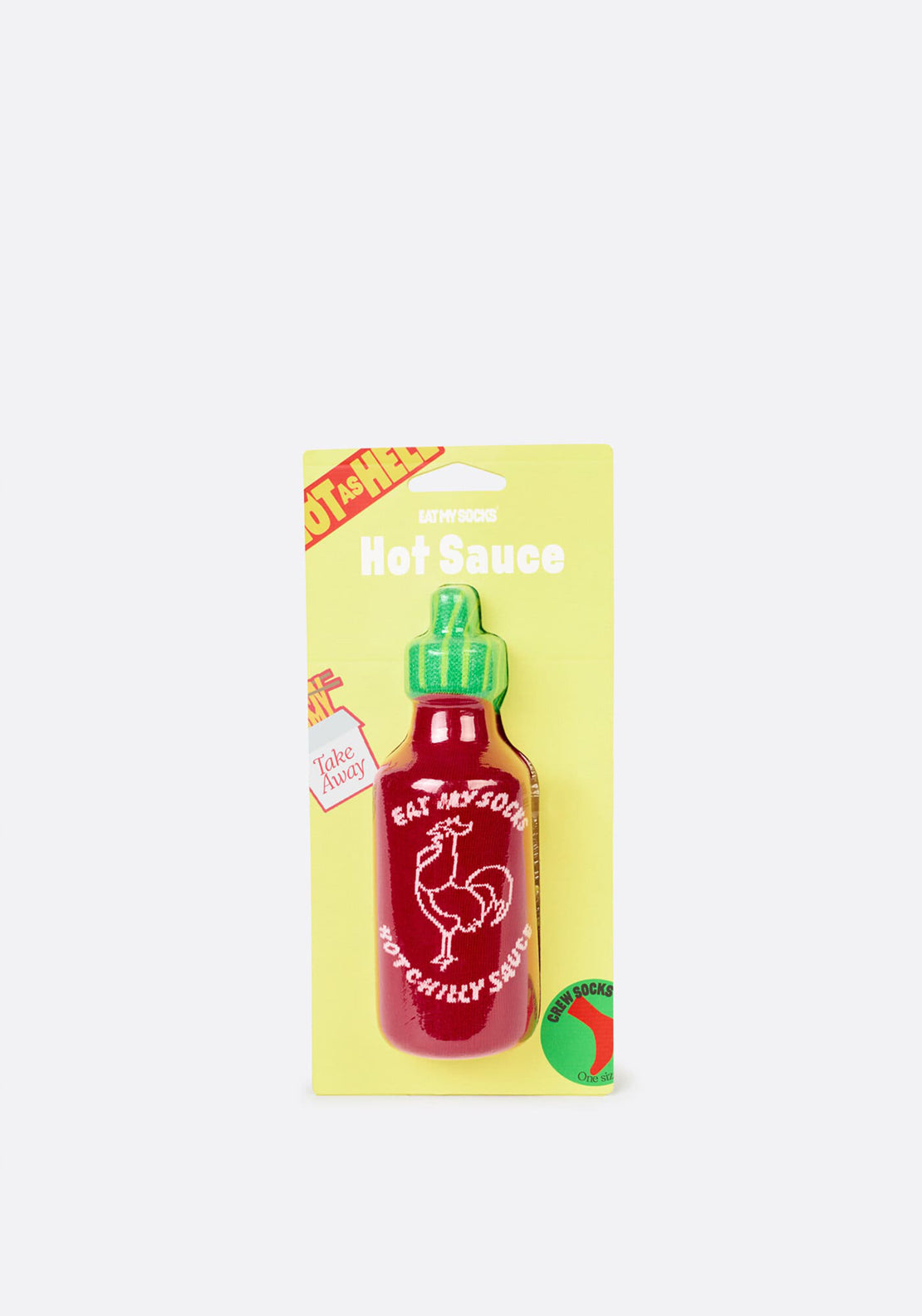 Eat My Socks Hot Sauce Socks, Red Multi