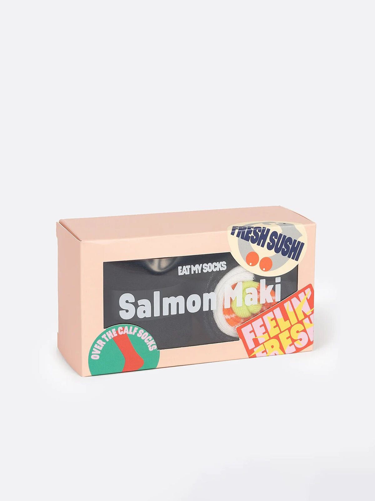 Eat My Socks Salmon Maki Socks, Black Multi