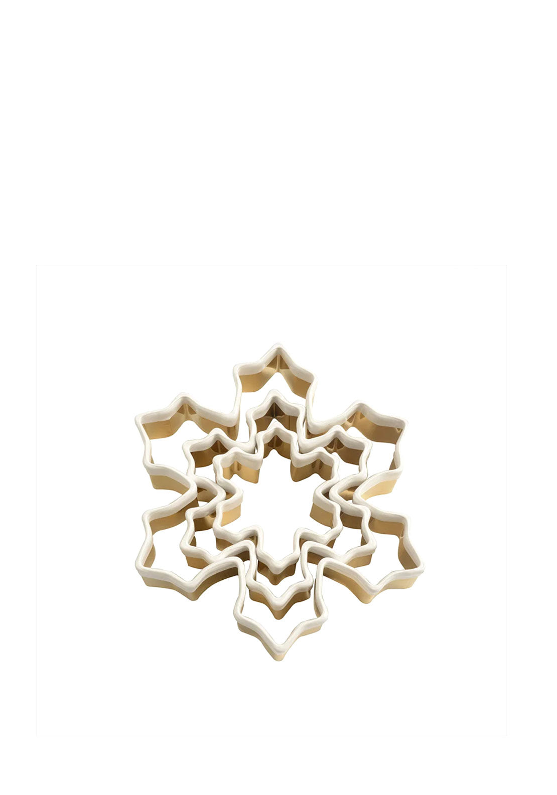 Eddingtons Brass Snowflake Cookie Cutters, 3 Piece