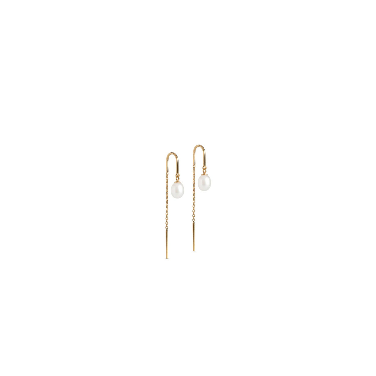 Enamel Eleanor Earrings, Gold