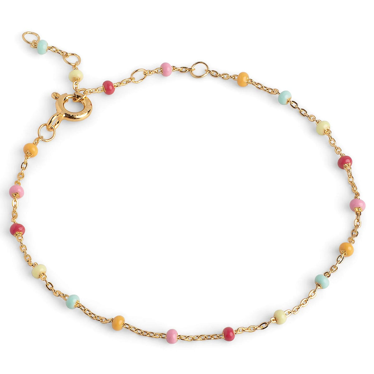 Enamel Lola Bracelet, Gold & Pastel Multi