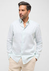 1863 By Eterna Modern Fit Stripe Shirt, Mint & White