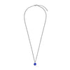 Dyrberg/Kern Ette Sapphire Blue Crystal Necklace, Silver