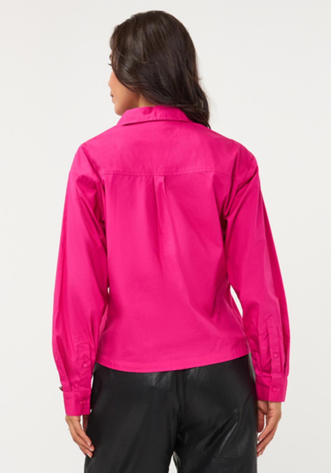 Esqualo Button Up with Broch Detail Shirt, Pink